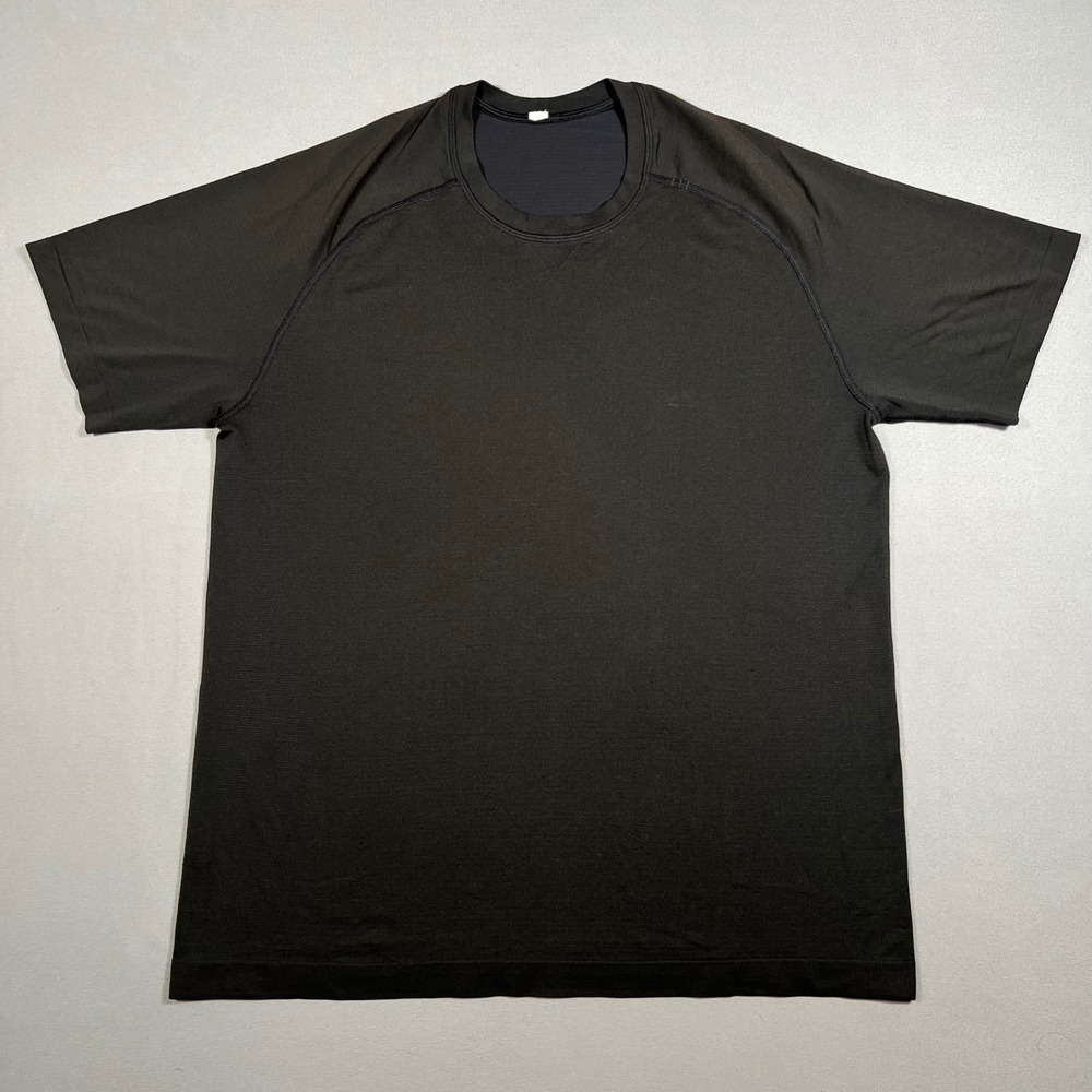 Lululemon Mens Metal Vent Tech Short Sleeve Shirt Black Size L Training Running